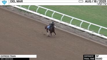 Express Train Worked 5 Furlongs in 59.60 at Del Mar on August 16th, 2025