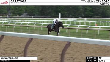 Damon's Mound Worked 4 Furlongs in 50.88 at Saratoga on June 27th, 2025