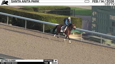 Getting Closer Worked 4 Furlongs in 50.00 at Santa Anita Park on February 14th, 2026