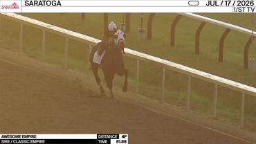 Awesome Empire Worked 4 Furlongs in 51.55 at Saratoga on July 17th, 2026