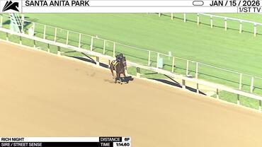 Rich Night Worked 6 Furlongs in 1:14.60 at Santa Anita Park on January 15th, 2026