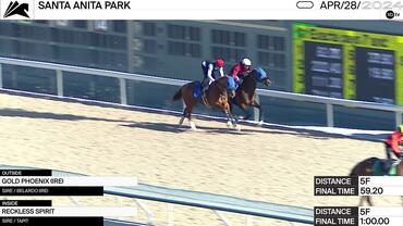Gold Phoenix (Outside) and Reckless Spirit Worked 5 Furlongs at Santa Anita Park on April 28th, 2024