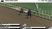 Baal (Outside/Front), an Unnamed Horse out of the Dam Monette (Middle) and Nyce Shot Worked at Santa Anita Park on June 4th, 2026