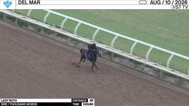 Lady Ruth Worked 5 Furlongs in 1:00.60 at Del Mar on August 10th, 2026