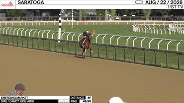 Emerging Market Worked 4 Furlongs in 48.30 at Saratoga on August 22nd, 2026