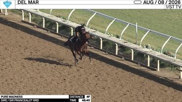 Pure Madness Worked 4 Furlongs in 48.40 at Del Mar on August 8th, 2026