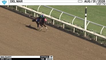 Saul Elliott Worked 5 Furlongs in 1:02.00 at Del Mar on August 31st, 2026