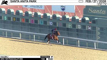 Cullen J Worked 4 Furlongs in 50.60 at Santa Anita Park on February 27th, 2026