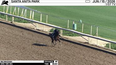 Big Whoosh Worked 4 Furlongs in 48.80 at Santa Anita Park on June 15th, 2026