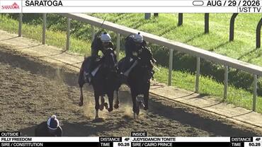 Filly Freedom (Outside) and Judysdancin Tonite Worked 4 Furlongs in 50.25 at Saratoga on August 29th, 2026