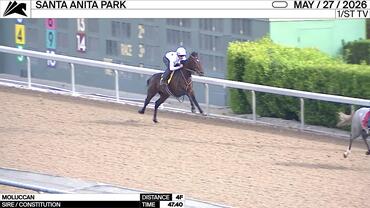 Moluccan Worked 4 Furlongs in 47.40 at Santa Anita Park on May 27th, 2026