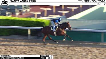 Cailin Dana Worked 4 Furlongs in 48.40 at Santa Anita Park on September 30th, 2026