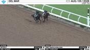 Riccelli (Outside) and an Unnamed Horse out of the Dam Santa Elena Worked 5 Furlongs in 1:00.60 at Del Mar on August 3rd, 2026