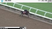 Rejoiceful Worked 3 Furlongs in 36.00 at Del Mar on July 25th, 2026