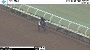 First Peace Worked 5 Furlongs in 1:01.20 at Del Mar on August 9th, 2026