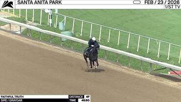 Faithful Truth Worked 4 Furlongs in 49.80 at Santa Anita Park on February 23rd, 2026