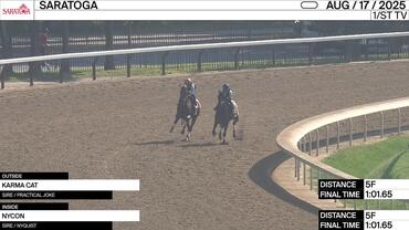 Karma Cat (Outside) and Nycon Worked 5 Furlongs in 1:01.65 at Saratoga on August 17th, 2025