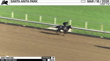 Joint Venture Worked 4 Furlongs in 48.40 at Santa Anita Park on March 16th, 2026