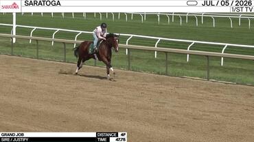 Grand Job Worked 4 Furlongs in 47.75 at Saratoga on July 5th, 2026