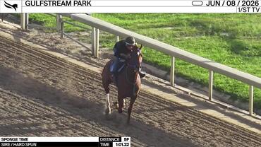 Sponge Time Worked 5 Furlongs in 1:01.22 at Gulfstream Park on June 8th, 2026