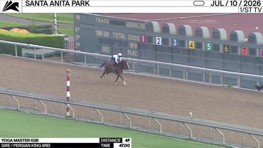 Yoga Master Worked 4 Furlongs in 47.00 at Santa Anita Park on July 10th, 2026