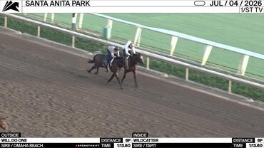 Will Do One (Outside) and Wildcatter Worked 6 Furlongs in 1:13.60 at Santa Anita Park on July 4th, 2026