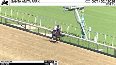 Jaguar Jon Worked 4 Furlongs in 48.00 at Santa Anita Park on October 2nd, 2026