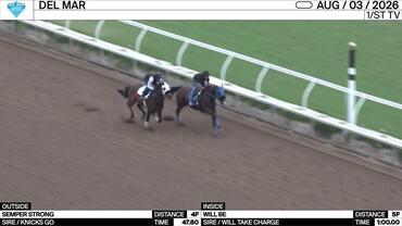 Semper Strong (Outside) and Will Be Worked at Del Mar on August 3rd, 2026