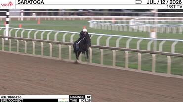 Chip Honcho Worked 5 Furlongs in 1:03.25 at Saratoga on July 12th, 2026