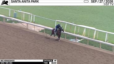 Big Vengeance Worked 4 Furlongs in 48.00 at Santa Anita Park on September 27th, 2026