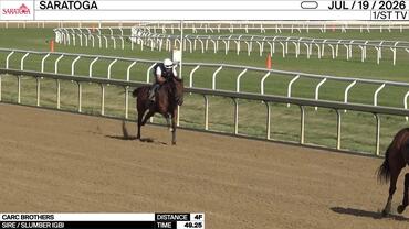 Carc Brothers Worked 4 Furlongs in 49.25 at Saratoga on July 19th, 2026