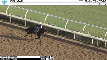 Egyptian Mistress Worked 4 Furlongs in 48.00 at Del Mar on August 28th, 2026