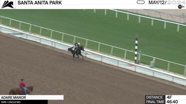 Adare Manor Worked 4 Furlongs in 46.40 at Santa Anita Park on May 12th, 2024