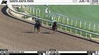 Pavular (Outside) and List My Biz Worked 4 Furlongs at Santa Anita Park on June 15th, 2026