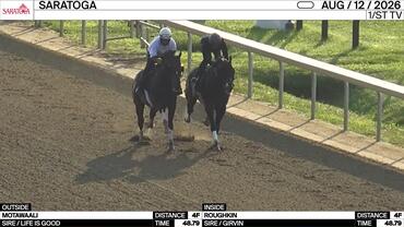 Motawaali (Outside) and Roughkin Worked 4 Furlongs in 48.79 at Saratoga on August 12th, 2026