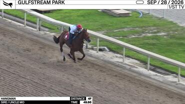 Hangman Worked 4 Furlongs in 49.86 at Gulfstream Park on September 28th, 2026