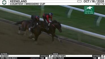 So Sandy (Outside) and Golden Tempo Worked 4 Furlongs in 48.40 at Keeneland on October 16th, 2026
