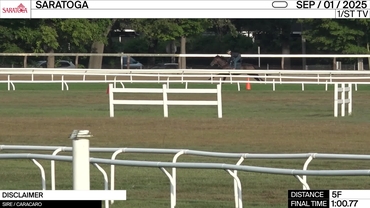 Disclaimer Worked 5 Furlongs in 1:00.77 at Saratoga on September 1st, 2025