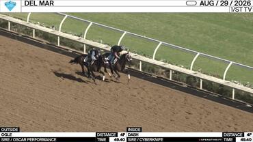 Ogle (Outside) and Dash Worked 4 Furlongs in 49.40 at Del Mar on August 29th, 2026