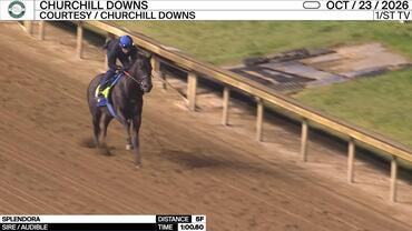 Splendora Worked 5 Furlongs in 1:00.60 at Churchill Downs on October 23rd, 2026