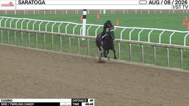 Cugino Worked 4 Furlongs in 49.45 at Saratoga on August 8th, 2026