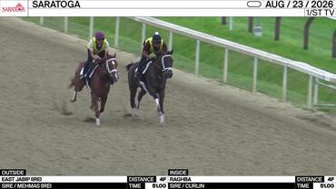 East Jabip (Outside) and Raghba Worked 4 Furlongs in 51.00 at Saratoga on August 23rd, 2026