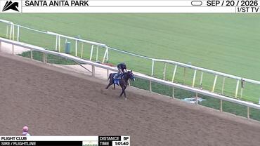 Flight Club Worked 5 Furlongs in 1:01.40 at Santa Anita Park on September 20th, 2026
