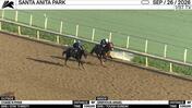 Chase N Ryan (Outside) and Grievous Angel Worked 5 Furlongs in 1:00.00 at Santa Anita Park on September 26th, 2026