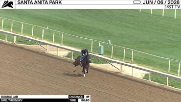 Double Jab Worked 4 Furlongs in 50.80 at Santa Anita Park on June 6th, 2026