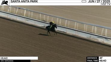 Hejazi Worked 4 Furlongs in 48.40 at Santa Anita Park on June 27th, 2025