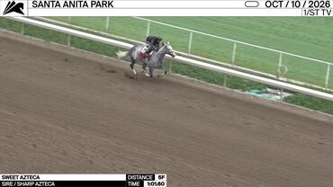 Sweet Azteca Worked 5 Furlongs in 1:01.60 at Santa Anita Park on October 10th, 2026