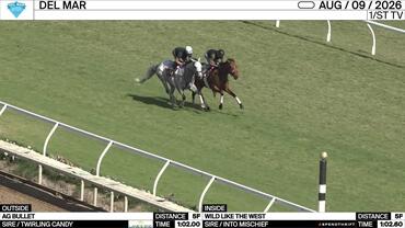 Ag Bullet (Outside) and Wild Like the West Worked 5 Furlongs at Del Mar on August 9th, 2026