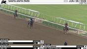 Buena Vida (White Shirt), Enjoy the Ride (Blue Shirt) and Curlin Command Worked 4 Furlongs at Santa Anita Park on June 26th, 2026