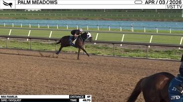 Mia Familia Worked 4 Furlongs in 49.70 at Palm Meadows on April 3rd, 2026